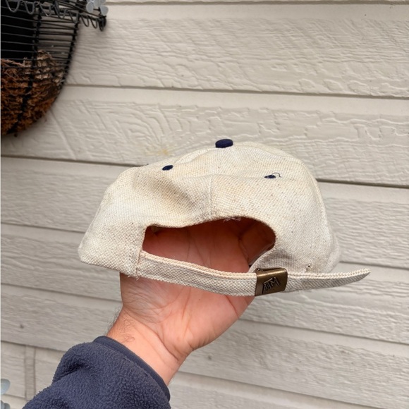 Vintage Transcontinental hat 2 tome blue tan strapback - Picture 3 of 5